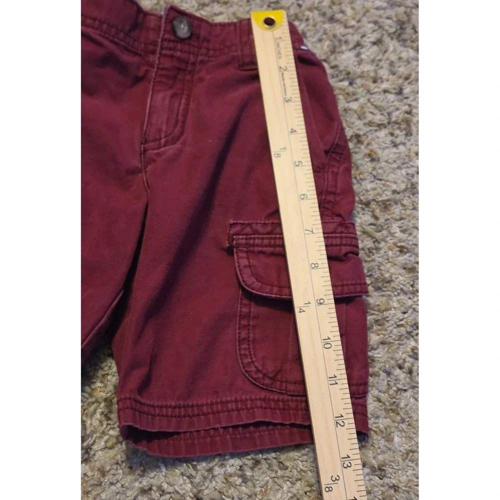 Gymboree Cargo Shorts Youth Size 4T‎ Red Button Pockets